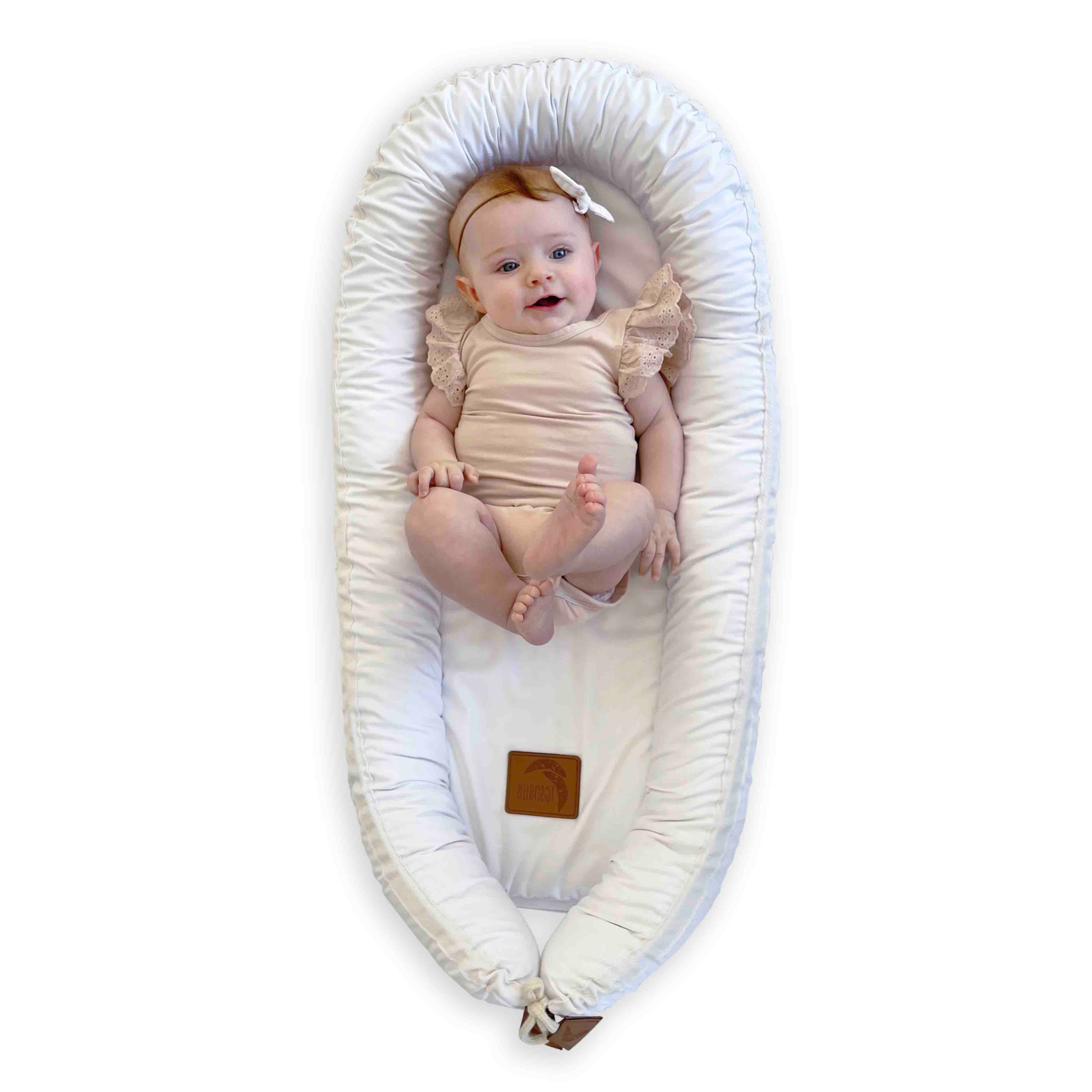 Organic Baby Nest - White - Bubnest