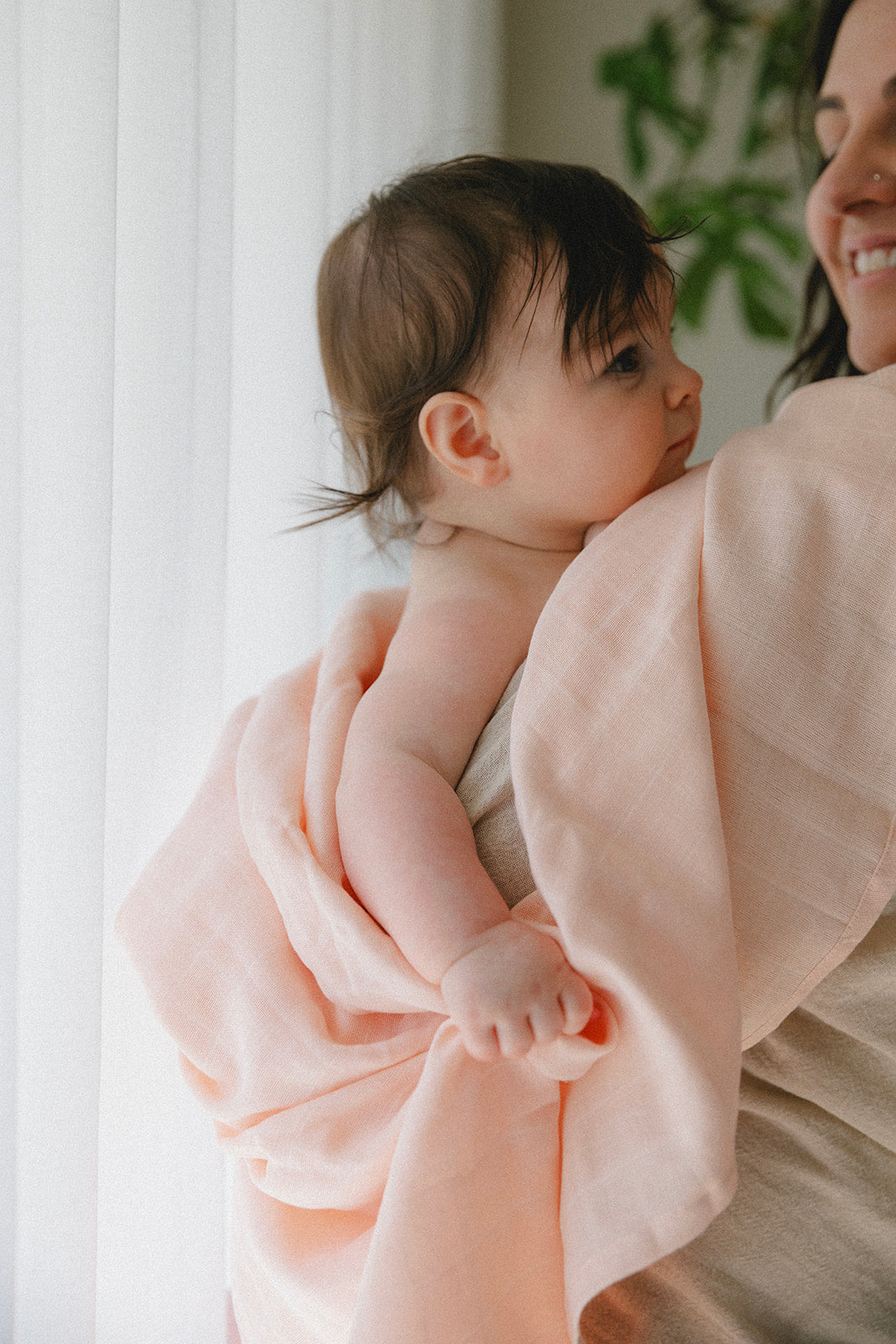 Organic Muslin Wrap - Rose