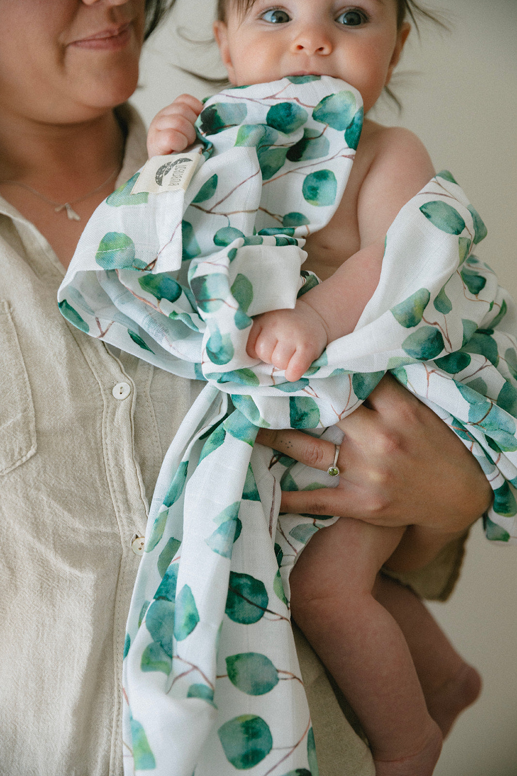 Organic Muslin Wrap - Eucalyptus