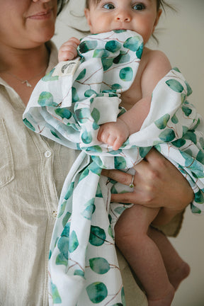 Organic Muslin Wrap - Eucalyptus