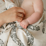 Organic Swaddle in Feather