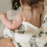 Organic Swaddle in Feather