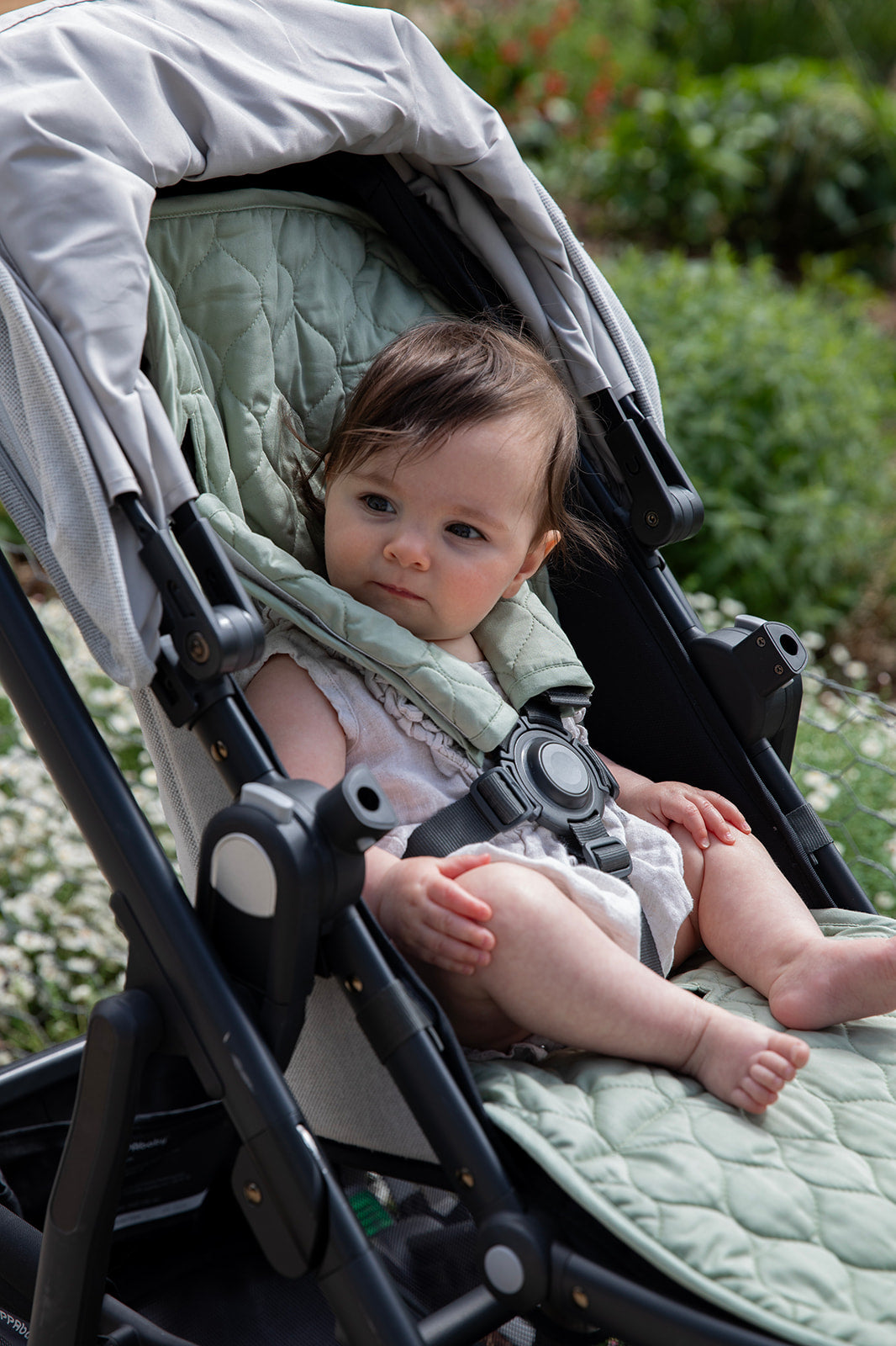 Organic Pram Liner - Sage