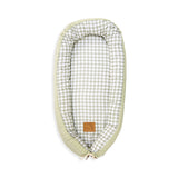 Baby Nest Spare Cover in Sage + Cream Gingham