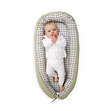 Baby Nest in Sage + Cream Gingham