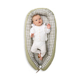 Baby Nest Spare Cover in Sage + Cream Gingham