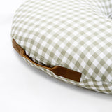 Organic Nursing Pillow in Sage + Cream Gingham