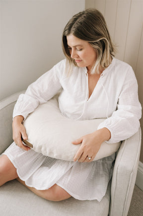 Organic Nursing Pillow Natural Linen