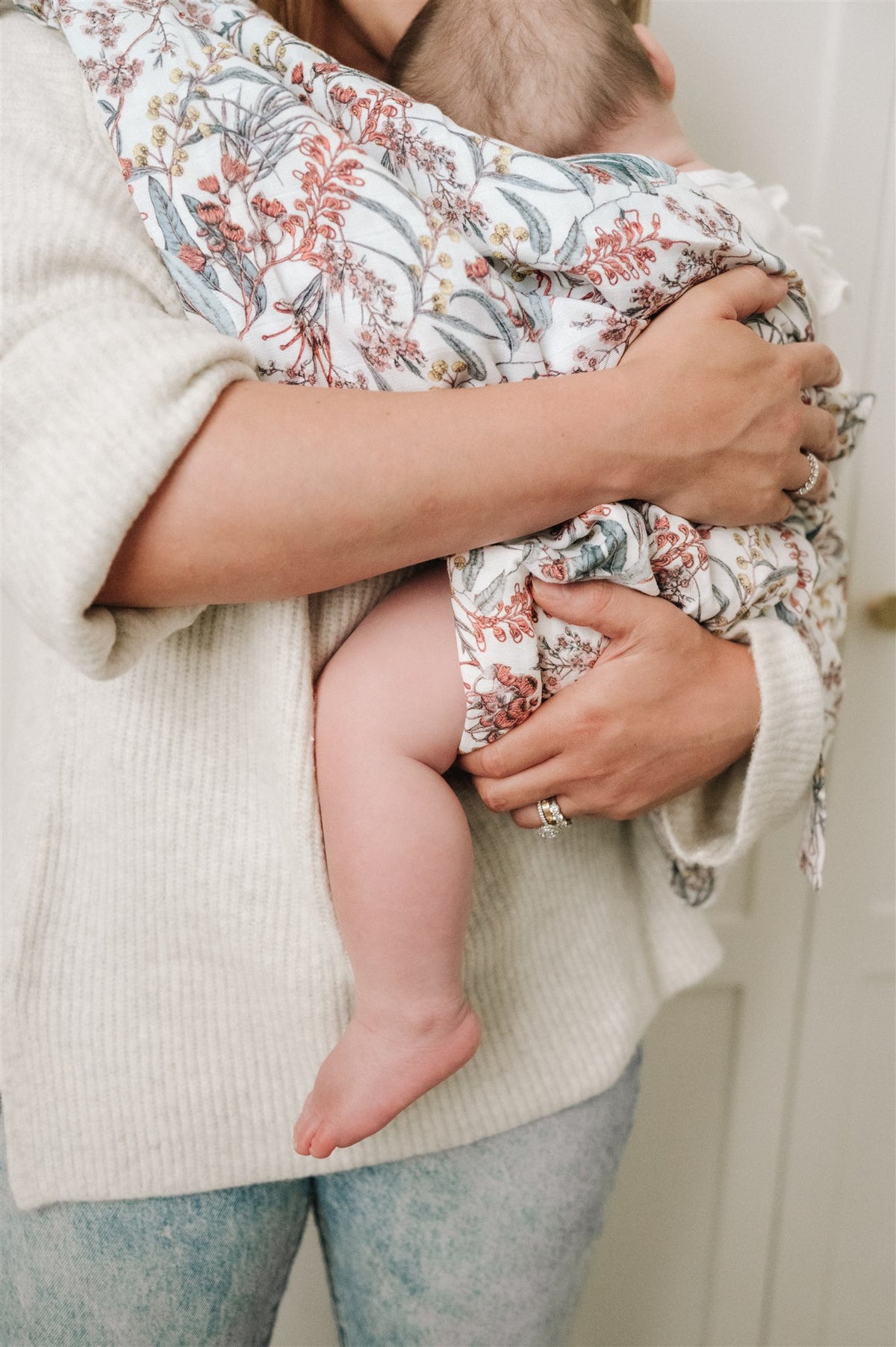 Organic Muslin Wrap - Flora