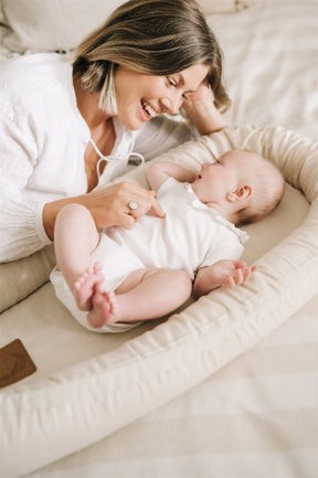 Linen Baby Nest - Natural Linen