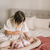 Organic Swaddle in Dusty Rose