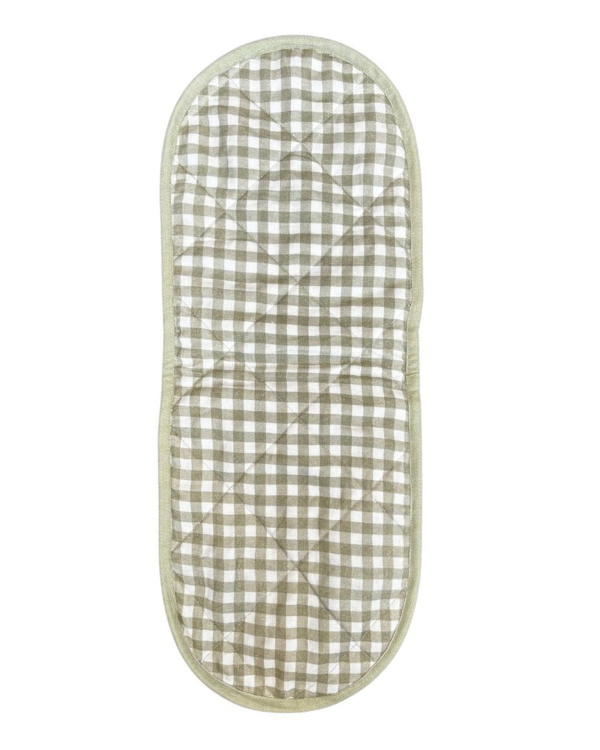 Baby Nest Liner - Sage + Cream Gingham