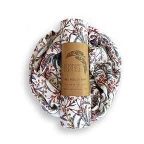 Organic Muslin Wrap - Flora